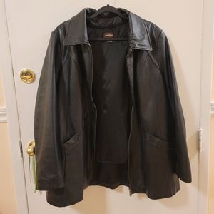 2XL GENUINE DANIER LEATHER  COAT